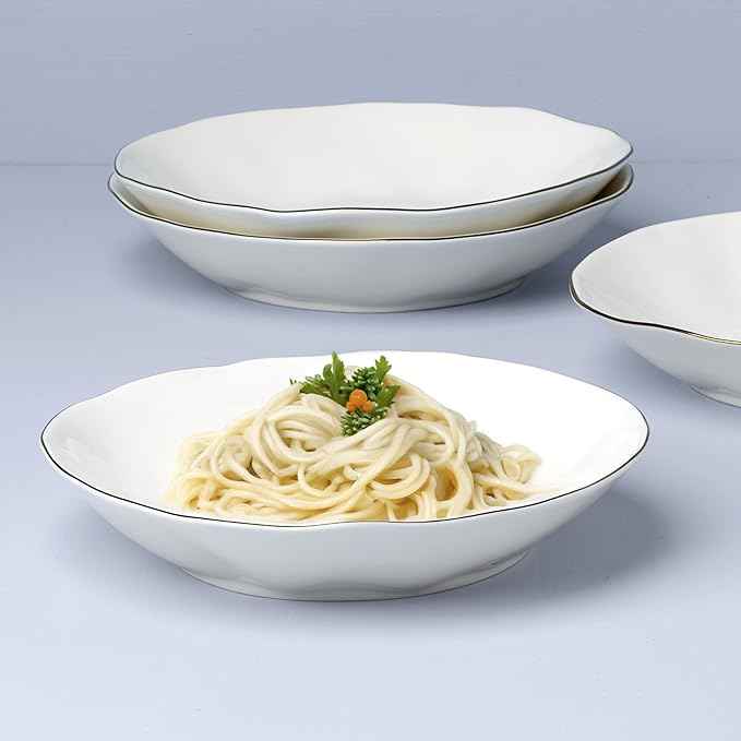 Lenox 899193 Blue Bay White Pasta Bowls Set Of 4 Service For 4