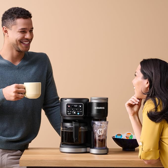 Keurig K-Duo Hot &amp Iced Single Serve &amp Carafe Coffee Maker MultiStream Technology 72oz Reservoir (Gen 2)