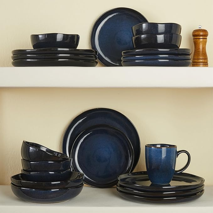 18 piece Dinnerware Sets Starry Blue