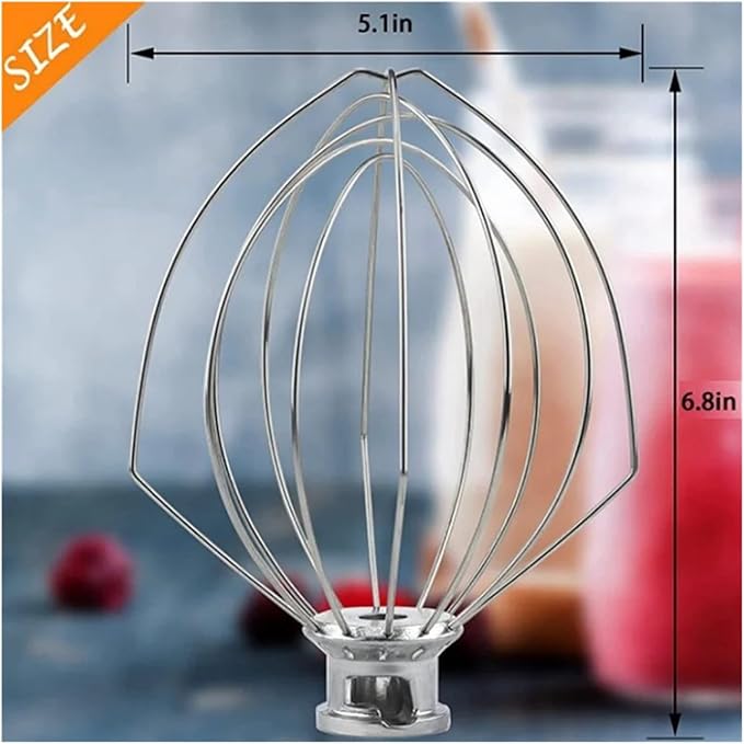 A52Q-2X K5AWW Whisk Stainless Egg Beater Mixer Mixing Head 5QT