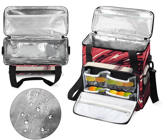 3D Baseball Coffee Maker Carrying Bag Graffiti Baseball Travel Storage Bag Compatible with K-Mini or K-Mini Plus Single Serve Coffee Brewer Carrying Case with Multiple Pockets &amp Shoulder Strap