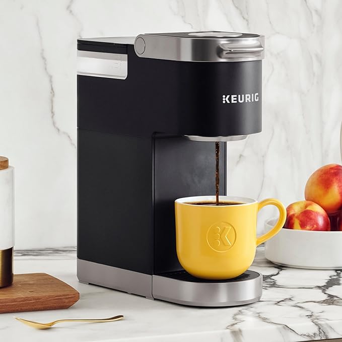 Keurig K-Mini Plus Single Serve K-Cup Pod Coffee Maker with 6 to 12oz Brew Size Stores up to 9 K-Cup Pods Travel Mug Friendly Matte Black