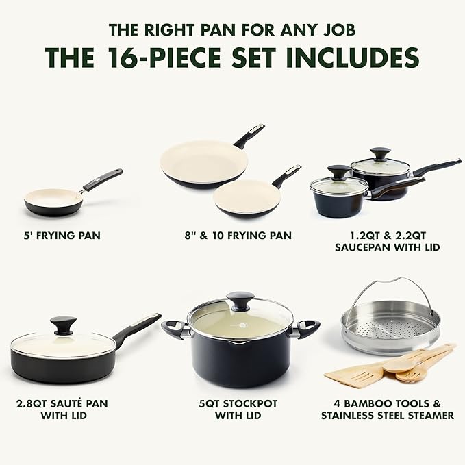 Ceramic Nonstick 16-Piece Set