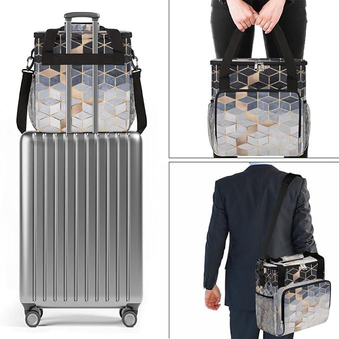 cfpolar Coffee Maker Storage Bag Waterproof Travel Carrying Storage Tote Bag Organizer Case Compatible with K-Mini or K-Mini Plus And Suitable for Other Accessories With Pockets for K-Cup Pods