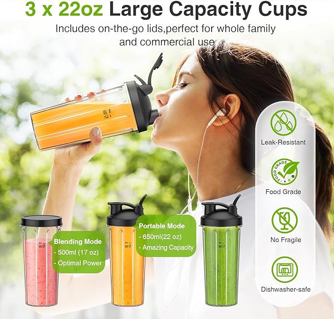 KOIOS Blender for SmoothiesPersonal Blender with Temperature Control Gooseneck Electric Kettle