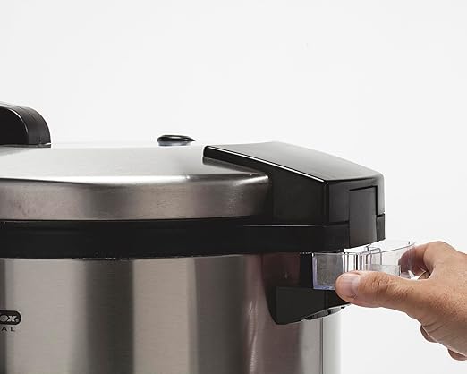 Proctor Silex Commercial 37560R Rice Cooker/Warmer 60 Cups Cooked Rice Capacity Nonstick Inner Pot Hinged Lid Stainless Steel Housing Conforms to NSF