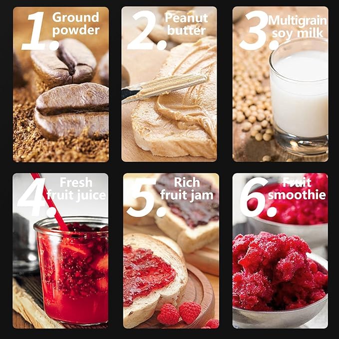 Professional Blender Licuadora High Speed Blender Stainless Steel Blades Easy Cleaning for Smoothies Sauces Shakes Salsa Hot Blends