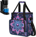Bohemian Mandala 9 Coffee Maker Carring Bag Travel Carrying Storage Tote Bag Compatible with Keurig K-Mini or K-Mini Plus Portable Single Serve Coffee Brewer Case with Pockets for K-cup Pods