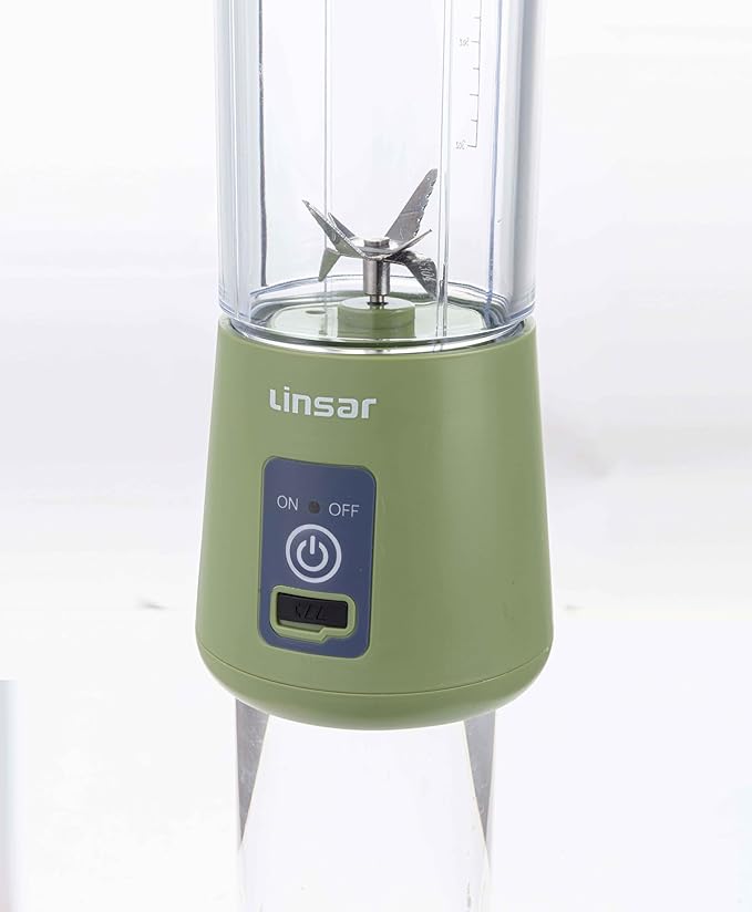 Portable Blender (Sage Green) for Shakes and Smoothies with Durable Stainless Steel Blades for Powerful Blending Performance USB Rechargeable for Office Gym Kitchen and travel