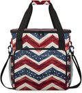 Star-Blasted Sky 4th of July Coffee Maker Carrying Bag Travel Storage Bag Compatible with K-Mini or K-Mini Plus Single Serve Coffee Brewer Carrying Case with Multiple Pockets &amp Shoulder Strap