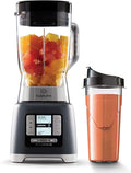Calphalon Blender 24-Oz Portable Blend-n-Go Smoothie Cup ActiveSense 1200-Watt Motor Dark Stainless Steel