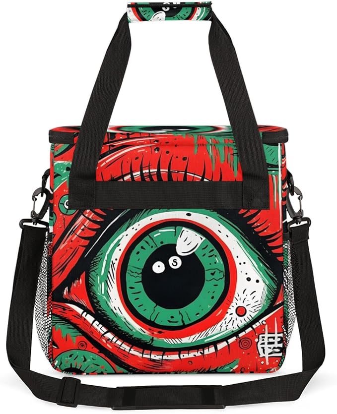 Ethnic Eyes Coffee Maker Carrying Bag Portable Travel Storage Tote Bag Compatible with K-Mini or K-Mini Plus Single Serve Coffee Brewer Carrying Case with Multiple Pockets &amp Shoulder Strap