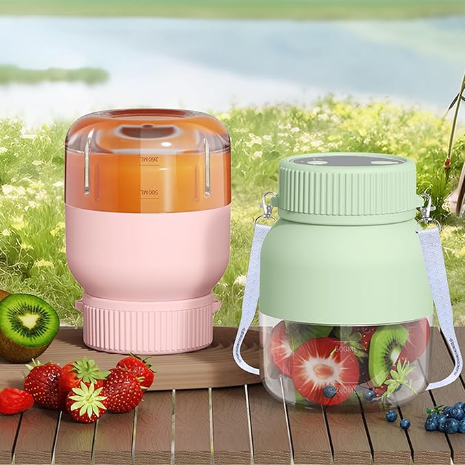 800ml Electric Juicer Cup Portable Small Juicer Fruit Machine Rechargeable Fruit Mixer Multifunctional Blender
