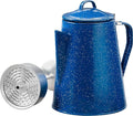 8 Cup Camping Enamel Coffee Percolator Made by Caddis Sports