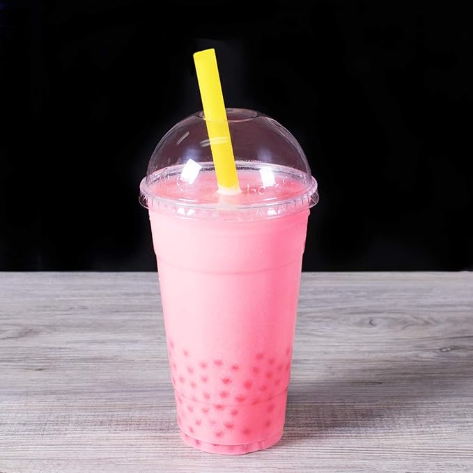 Karat [1600 ct] 9 Boba Straws (10mm Diameter) Individually Wrapped Assorted Solid Colors (C9060s)