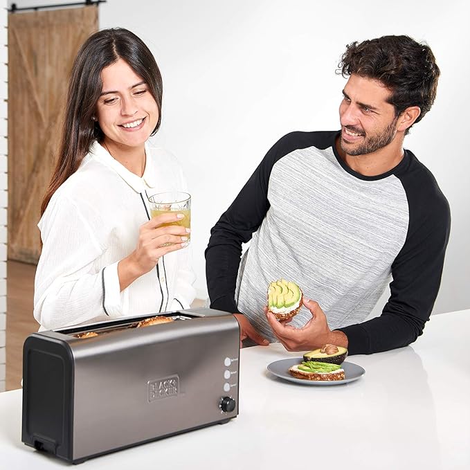 Black+Decker BXTO1000E - Toaster 1000 W 1 long slot Grey