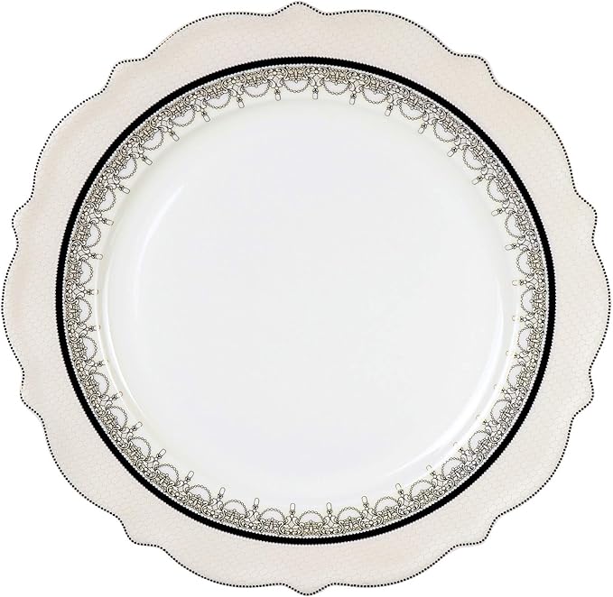 Lorren Home Trends Dalilah Dinnerware Set Navy