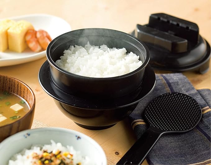 Microwave Rice Cooker Chibikuro-chan Bincho Charcoal Compound by Kakuse