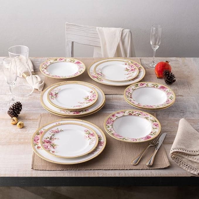 Noritake Hertford 12-Piece Dinnerware Set Service for 4
