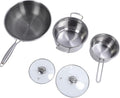 Focket Stainless Steel Pots and Pans Set 3 Pieces Kitchen Kitchen without Sticks with Stock Frying Pan Pan for Home Dishwasher with Versatile Cooking Options