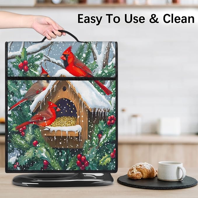 cfpolar Kitchen Aid Mixer Cover Compatible with 6-8 Quarts Autumn Bird Castle Stand Mixer Cover Kitchen Aid Mixers Accessories Appliance Organizer Bag Dust Covers with Zipper Pocket