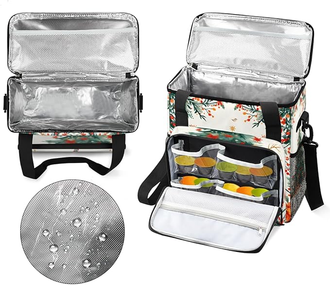 Abstract Tree Coffee Maker Carrying Bag Christmas Tree Travel Storage Bag Compatible with K-Mini or K-Mini Plus Single Serve Coffee Brewer Carrying Case with Multiple Pockets &amp Shoulder Strap