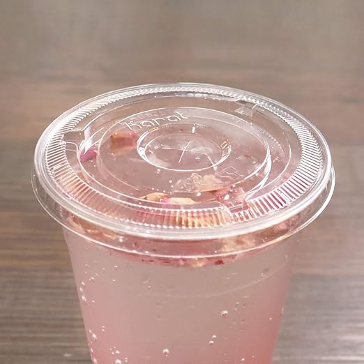 Karat C-KC626TS 98mm Diameter Flat Lids for Karat Cold Cups Case of 1000