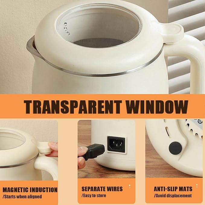 8-In-1 Multifunction Nut Milk &amp Juice Maker 2026 Upgrade Nut Milk Maker Machine Automatic Soybean Machine With Delay Start/Keep Warm/Boil Water (B)
