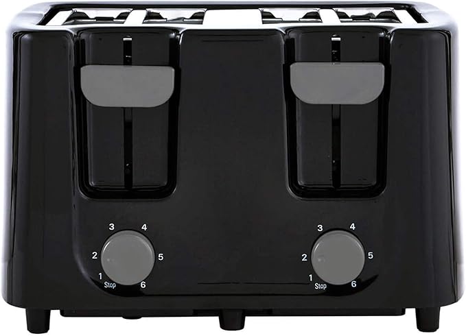 Continental Electric CE-TT029 Toaster 4 SliceCool Touch Black