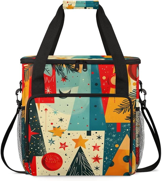 Abstract Tree Coffee Maker Carrying Bag Mystical Tree Travel Storage Bag Compatible with K-Mini or K-Mini Plus Single Serve Coffee Brewer Carrying Case with Multiple Pockets &amp Shoulder Strap