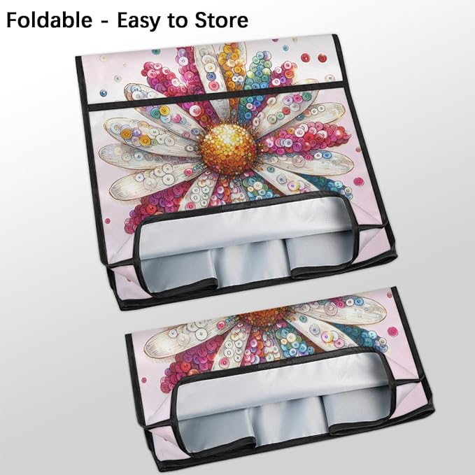 cfpolar Kitchen Aid Mixer Cover Compatible with 6-8 Quarts Flower Color Floral Stand Mixer Cover Kitchen Aid Mixers Accessories Appliance Organizer Bag Dust Covers with Zipper Pocket