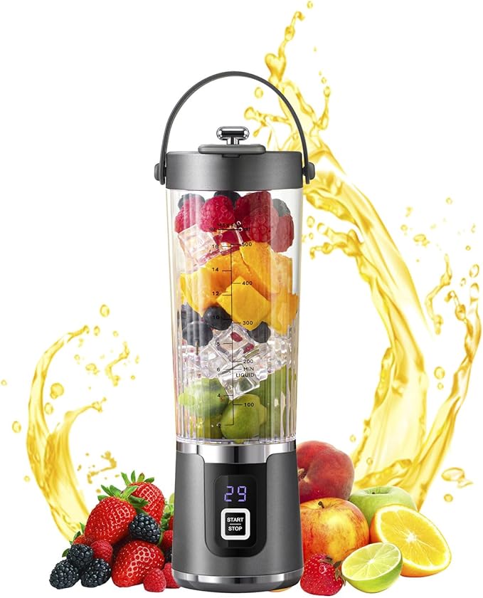 200W Portable Blending Machine Rechargeable Machine Cup Juicer Fruit Mixer 600ml Juicer Maker Multifunctional Smoothie Maker