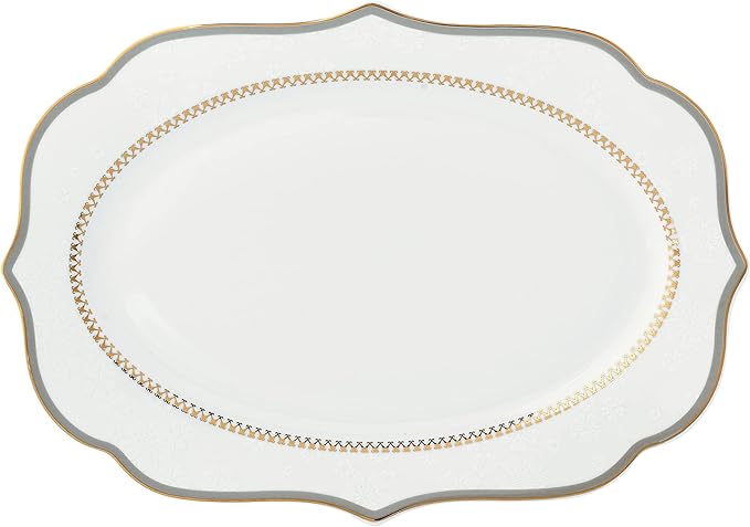 57 Piece Dinnerware Set-Bone China Service for 8 People-Noelle