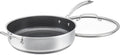 Cuisinart FusionPlus Hybrid Nonstick Stainless Steel Cookware 5-Quart Sauté Pan with Cover and Helper PFAS-Free PURELYSEAR Ceramic Technology Scratch Proof Cool Grip Handles Dishwasher Safe