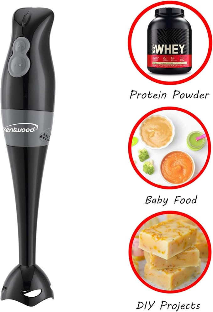 Brentwood Appliances HB-32BK 2-Speed 200-Watt Hand Blender (Black)