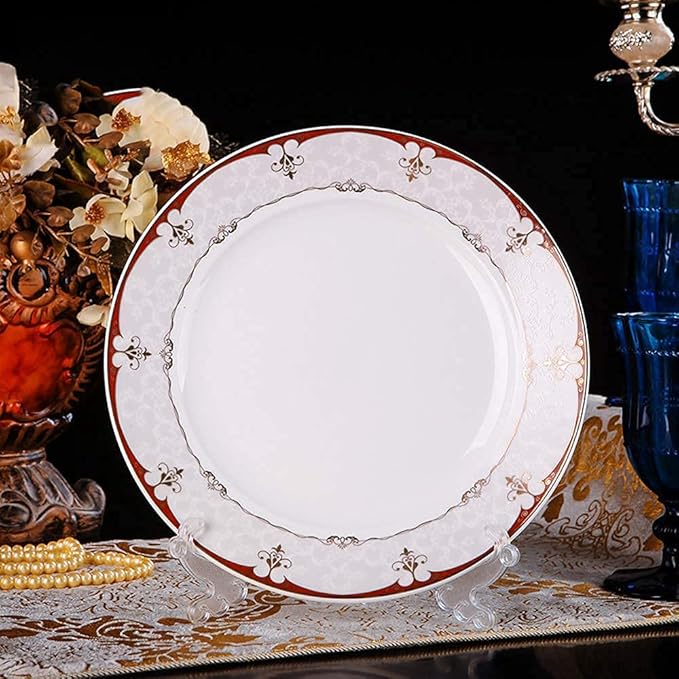 Ceramics Dinnerware Set 56 Pieces Luxury Bone China Dinner Sets/Porcelain Combination Set - Plates and Bowls Sets for Wedding Gifts