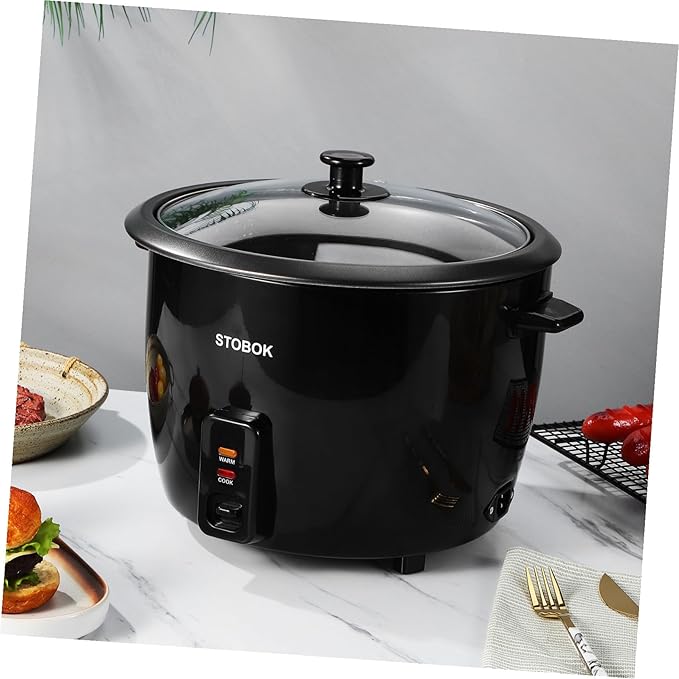 Electric Rice Cooker with US Plug Compact Multi-function Stew Pot for Rice Porridge Soups and Steamed Foods One-button Operation for Dorms and Travel Cooking