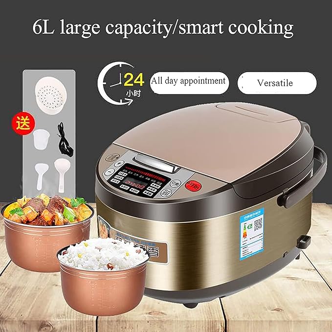 Rice Cooker Home Multi-Function Non-Stick Rice Cooker 24H Reservation Large-Capacity Rice Cooker for 8-10 People