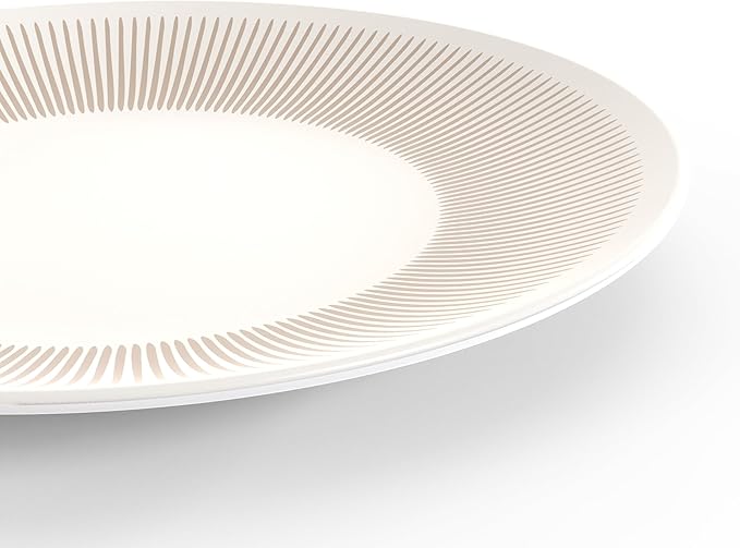 TervisHome Melamine - 12-Piece Dinnerware Set | Sandstone Collection | Durable Stoneware-like Quality Dishwasher Safe Perfect for Indoor and Outdoor Use