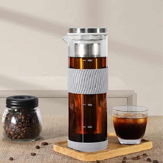 1000ML Drip Coffee Maker Drinkware Water Bottle Reusable Glass Filter Tools Espresso Coffee Dripper Pot Ice Cold Brew Coffee Machine