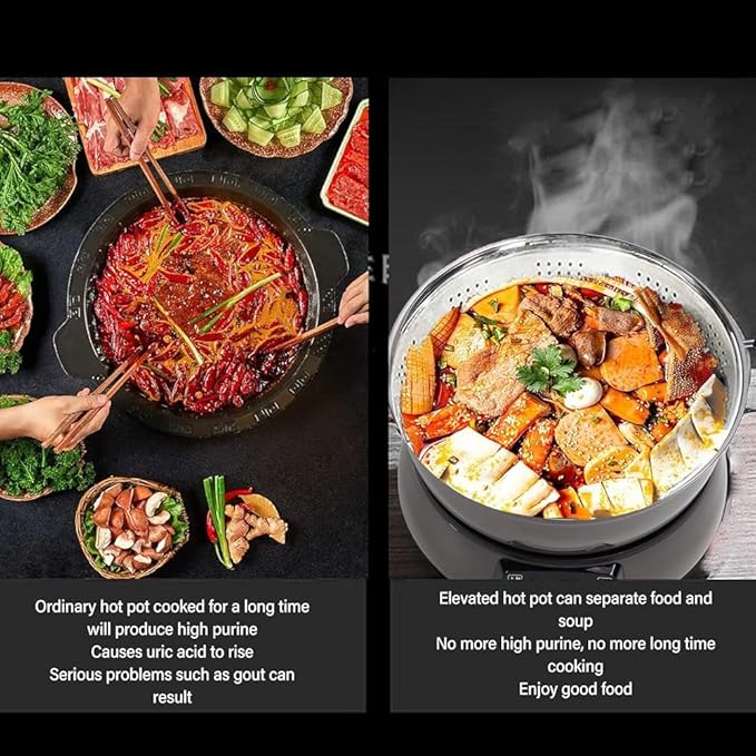 6L Large-Capacity Electric Rice Cooker - Lifting Fast Cooking Pot for Rice Hot Pot &amp Steamed Eggs