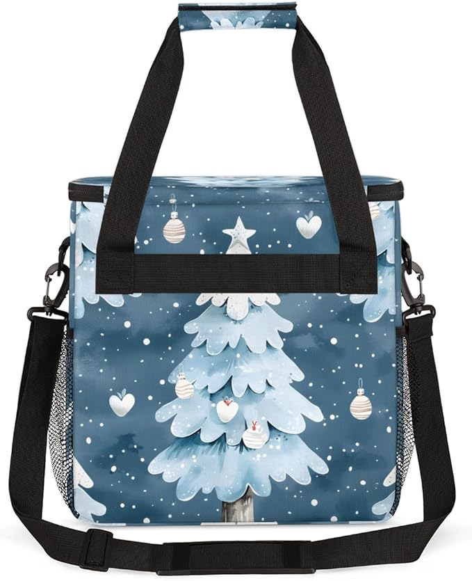 Magical Tree Christmas Coffee Maker Carrying Bag Travel Storage Bag Compatible with K-Mini or K-Mini Plus Single Serve Coffee Brewer Carrying Case with Multiple Pockets &amp Shoulder Strap