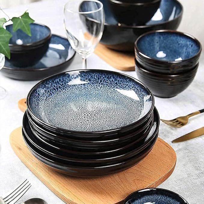 Dinnerware Sets Dinnerware Set Starry 28-Piece Retro Ceramic Dinnerware Set Combi-Set Porcelain Tableware Set Of Bowls/Dessert Plates