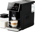 3rd-Gen Espresso Coffee Maker with Milk Frother - Removable Brewer/Grinder Adjustable Coarseness/Flavor 3-Level Coffee/Milk Volume Detachable Milk Tank for Home Baristas Black Spray Paint