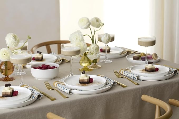 Lenox 899190 Modern White Coupe 18-Piece Dinnerware Set Service For 6