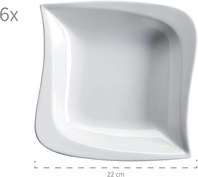 M盲ser La Musica Series 30 Piece Combi Set for 6 People Porcelain Dinnerware Set