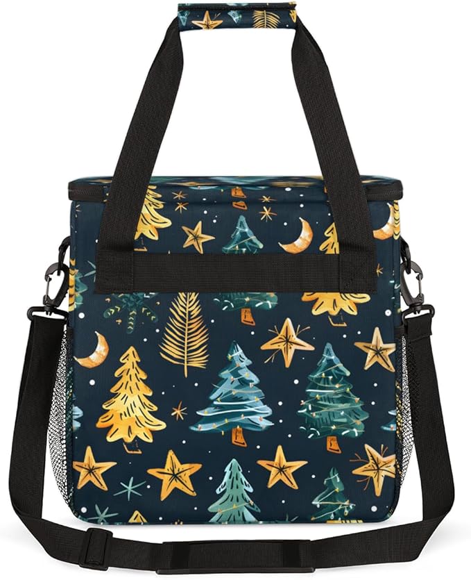 Dreamy Tree Xmas Coffee Maker Carrying Bag Portable Travel Storage Tote Bag Compatible with K-Mini or K-Mini Plus Single Serve Coffee Brewer Carrying Case with Multiple Pockets &amp Shoulder Strap
