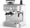 Professional Espresso Machine with Built-In Grinder and Milk Frother 15 Bar Cappuccino and Latte Maker Gift for Coffee Enthusiasts Mom Dad