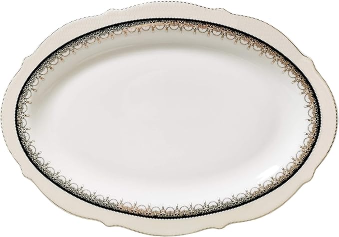 Lorren Home Trends Dalilah Dinnerware Set Navy