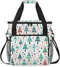 Xmas Tree Coffee Maker Carrying Bag Abstract Tree Travel Storage Bag Compatible with K-Mini or K-Mini Plus Single Serve Coffee Brewer Carrying Case with Multiple Pockets &amp Shoulder Strap